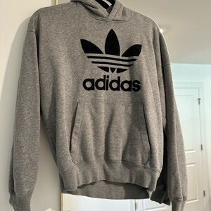 Adidas Men's Heather Gray Hoodie